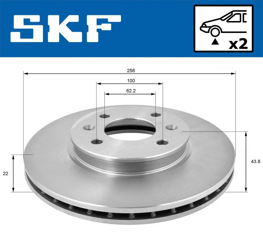 Discos de travão SKF ref. VKBD 80472 V2