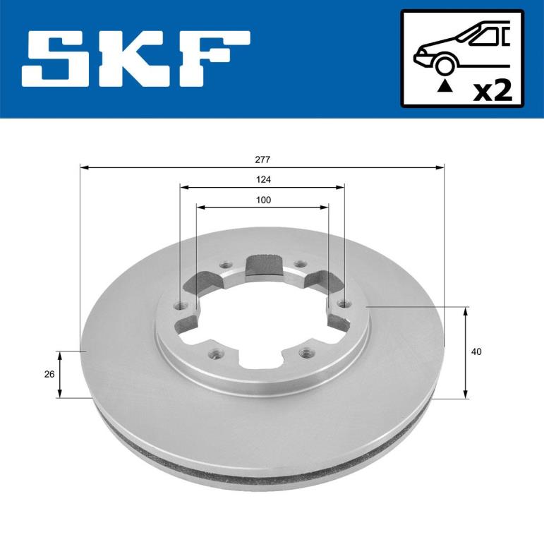 Discos de freno SKF ref. VKBD 80481 V2