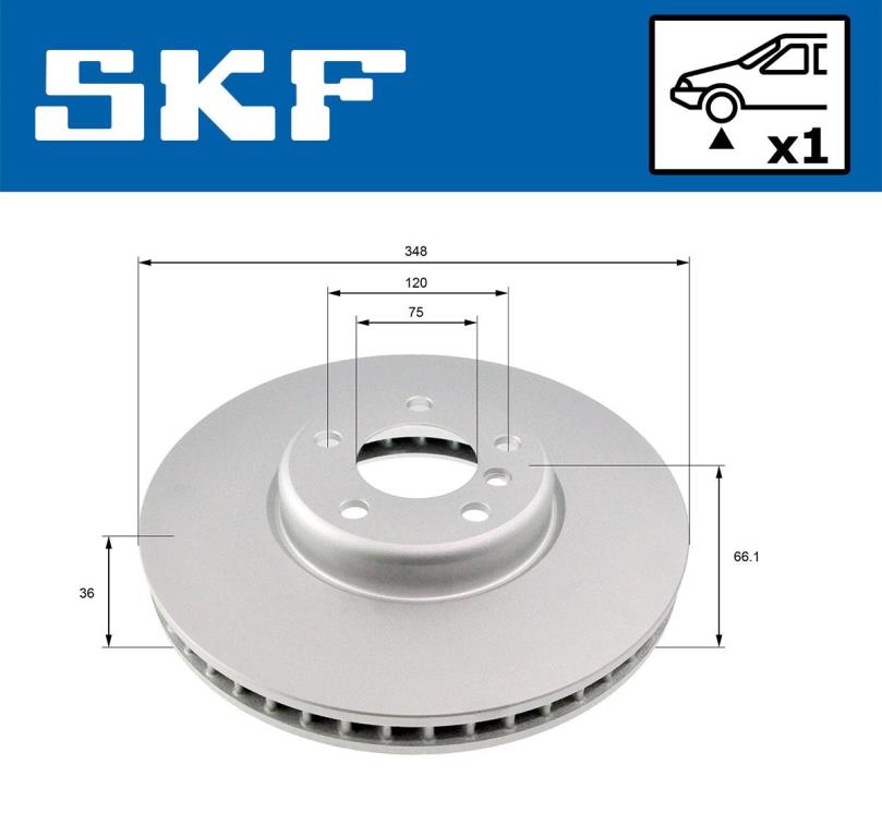 Disques de frein SKF ref. VKBD 80484 V1