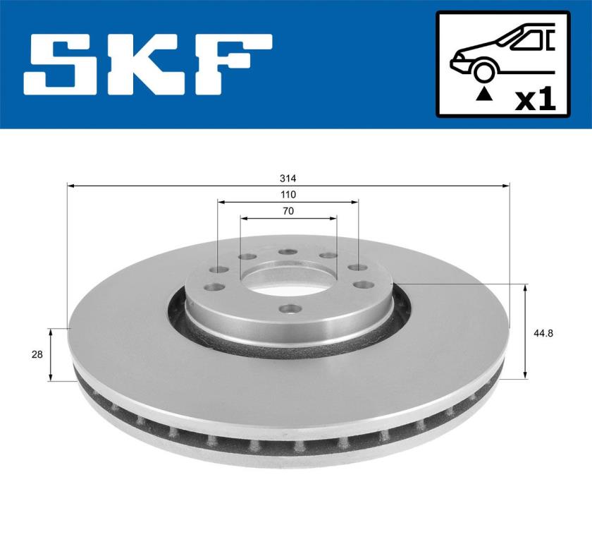 Discos de travão SKF ref. VKBD 80492 V1