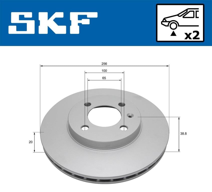 Disques de frein SKF VKBD 80500 V2