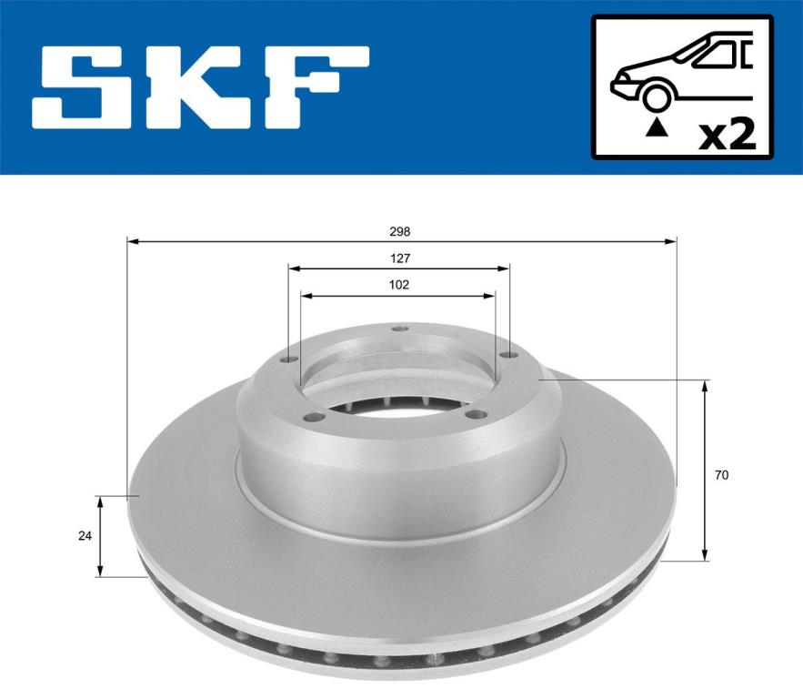 Disques de frein SKF VKBD 80504 V1