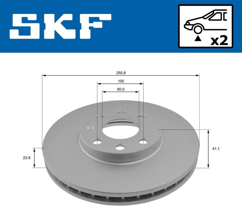 Discos de travão SKF ref. VKBD 80511 V2