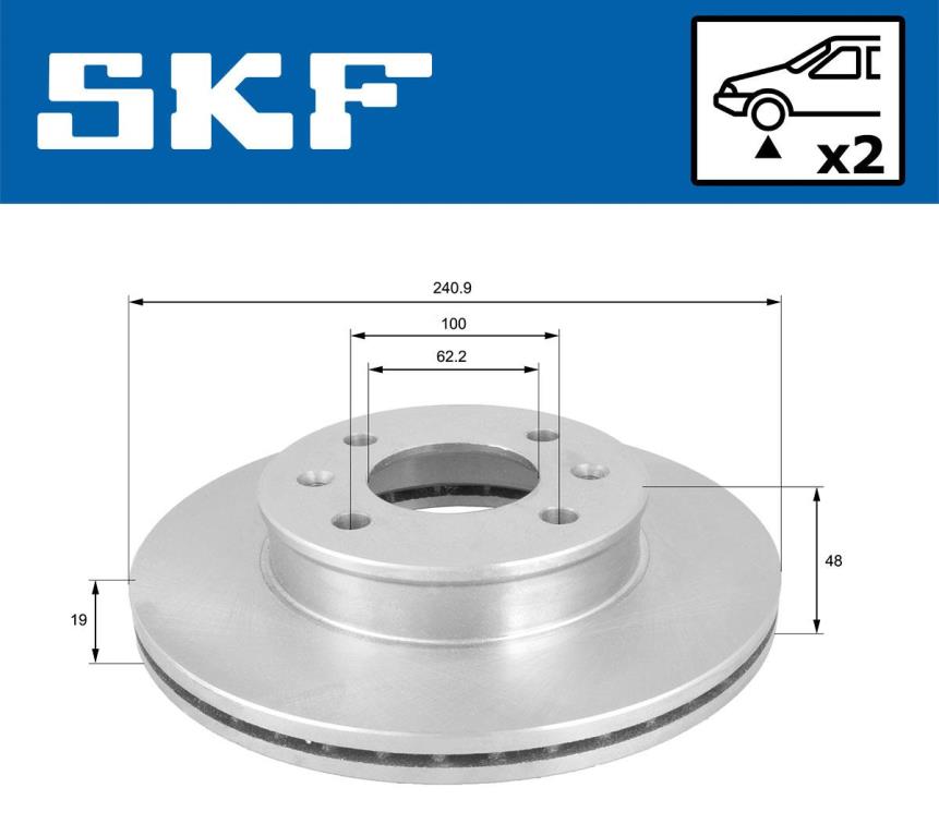 Discos de freno SKF ref. VKBD 80514 V2