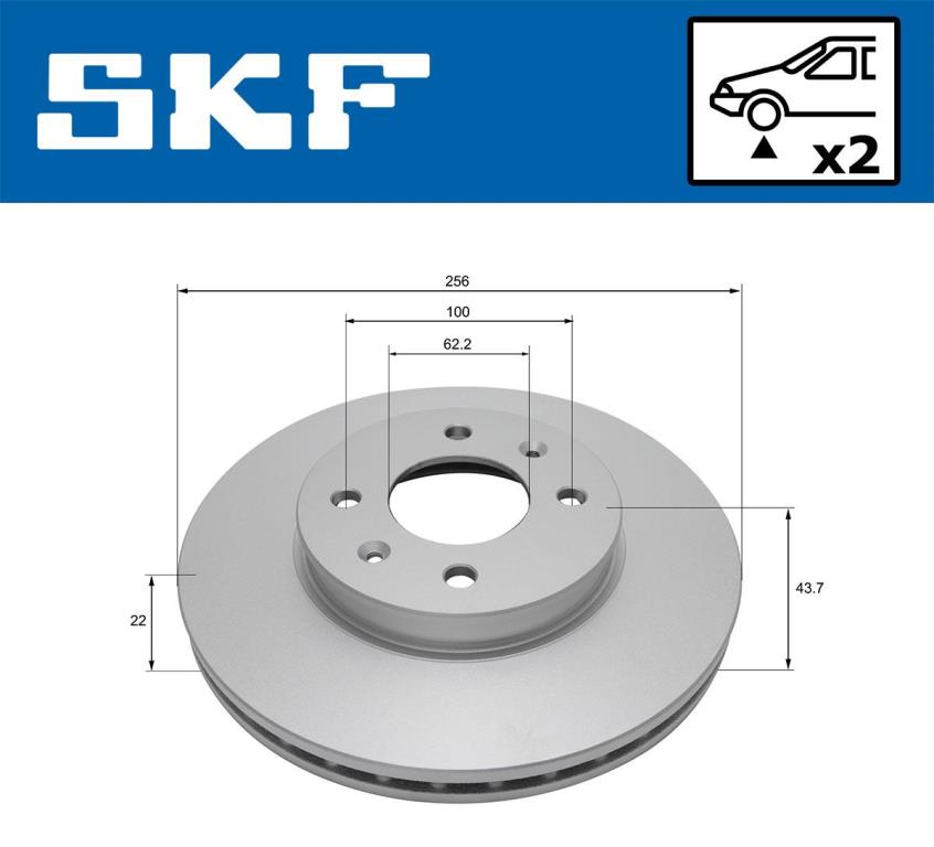 Discos de travão SKF ref. VKBD 80515 V2