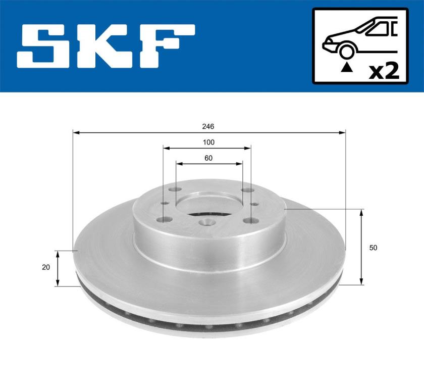 Disques de frein SKF VKBD 80517 V2