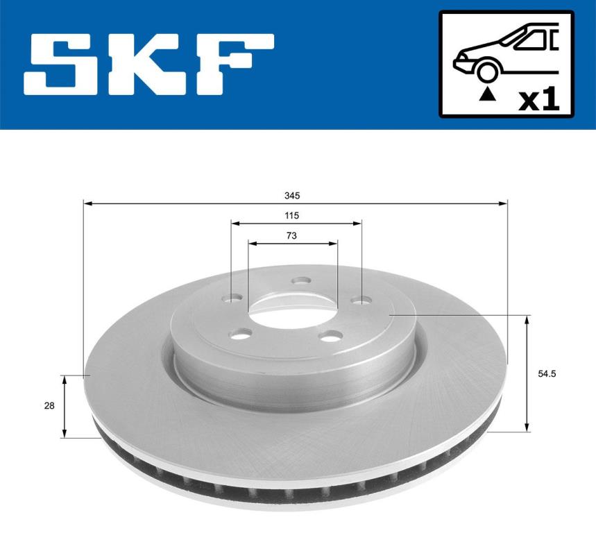 Disques de frein SKF VKBD 80553 V1