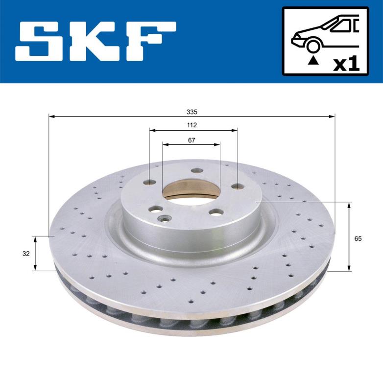 Disques de frein SKF ref. VKBD 80559 V1