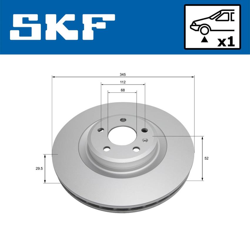 Disques de frein SKF ref. VKBD 80562 V1