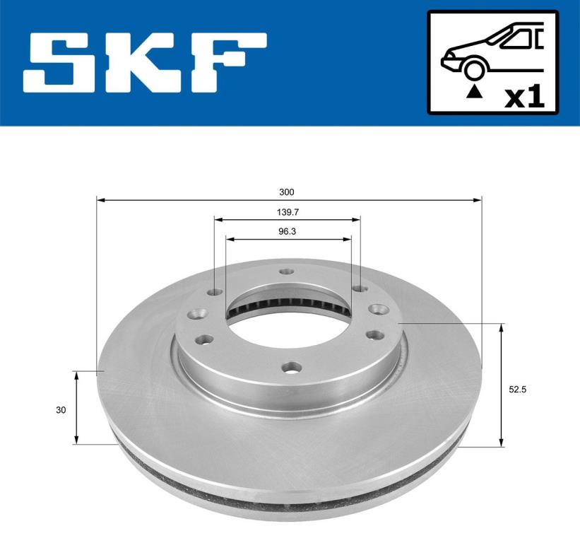 Discos de travão SKF ref. VKBD 80564 V1