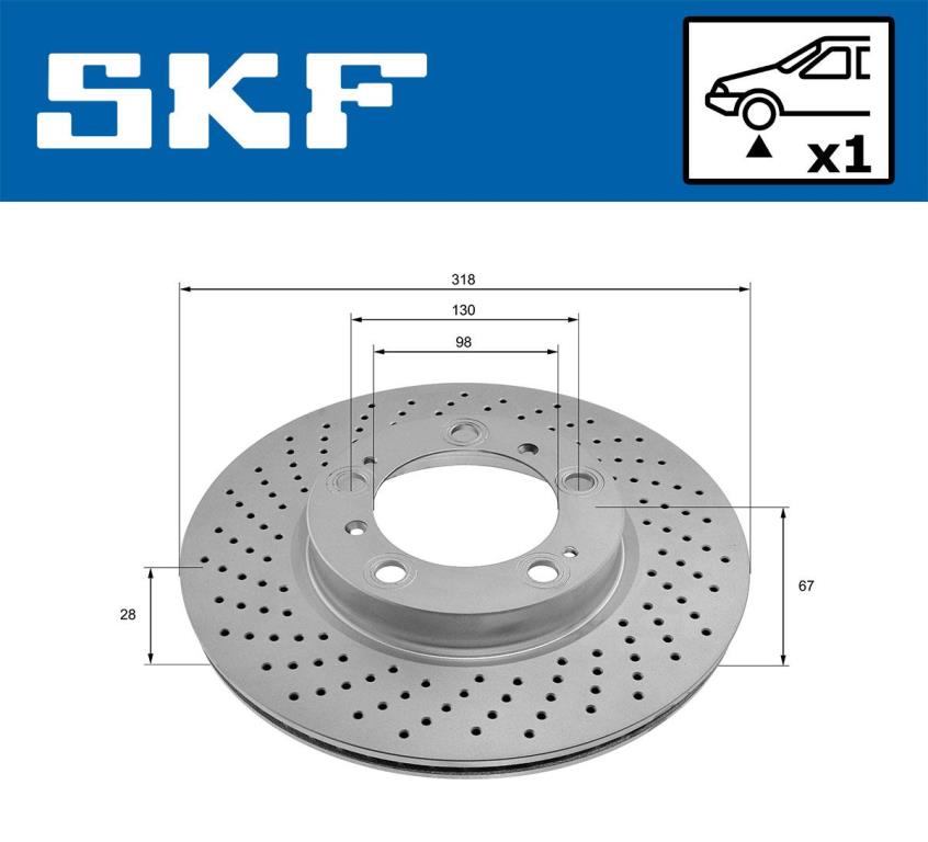 Discos de travão SKF ref. VKBD 80568 V1