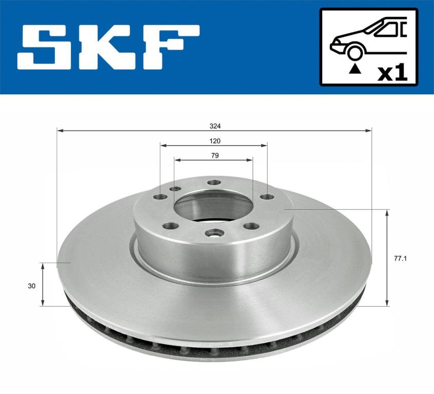 Disques de frein SKF VKBD 80584 V1