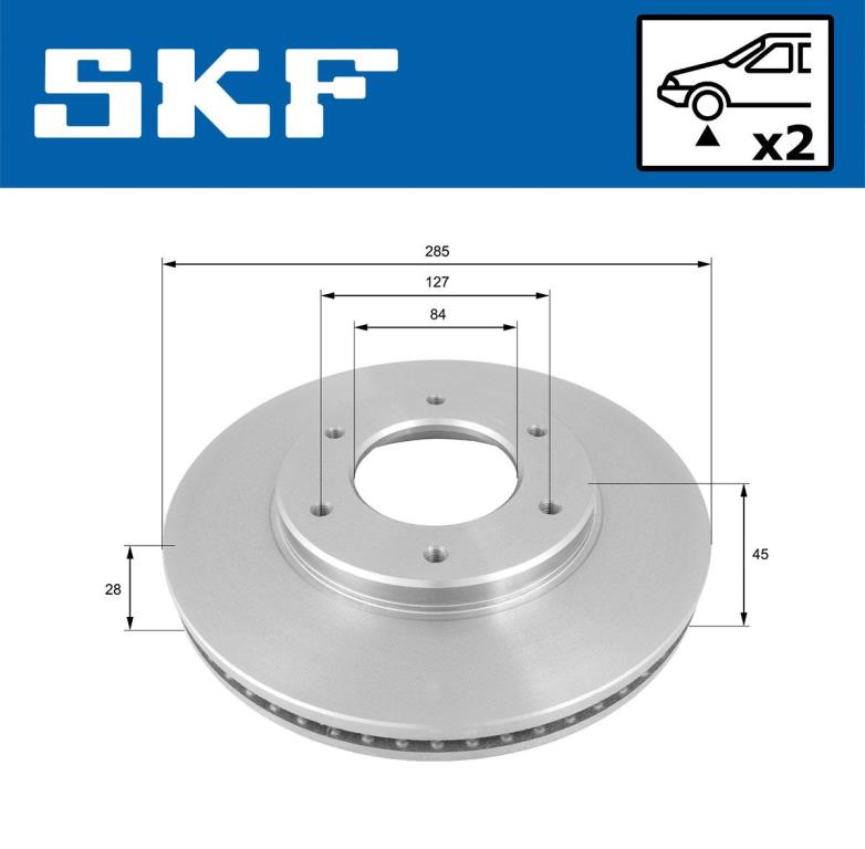 Disques de frein SKF ref. VKBD 80591 V2