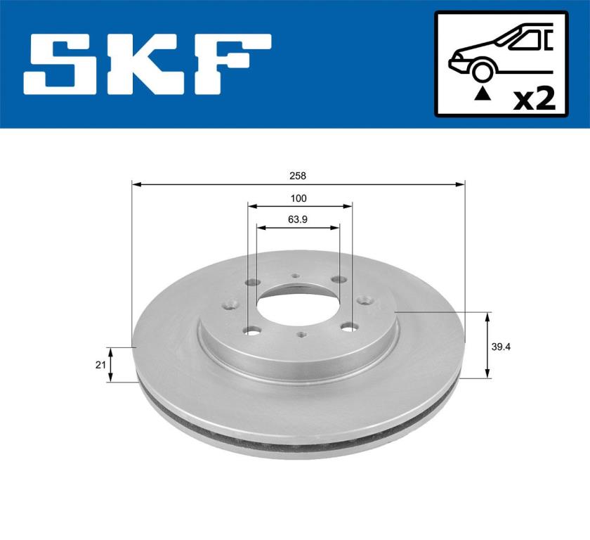 Discos de travão SKF ref. VKBD 80592 V2
