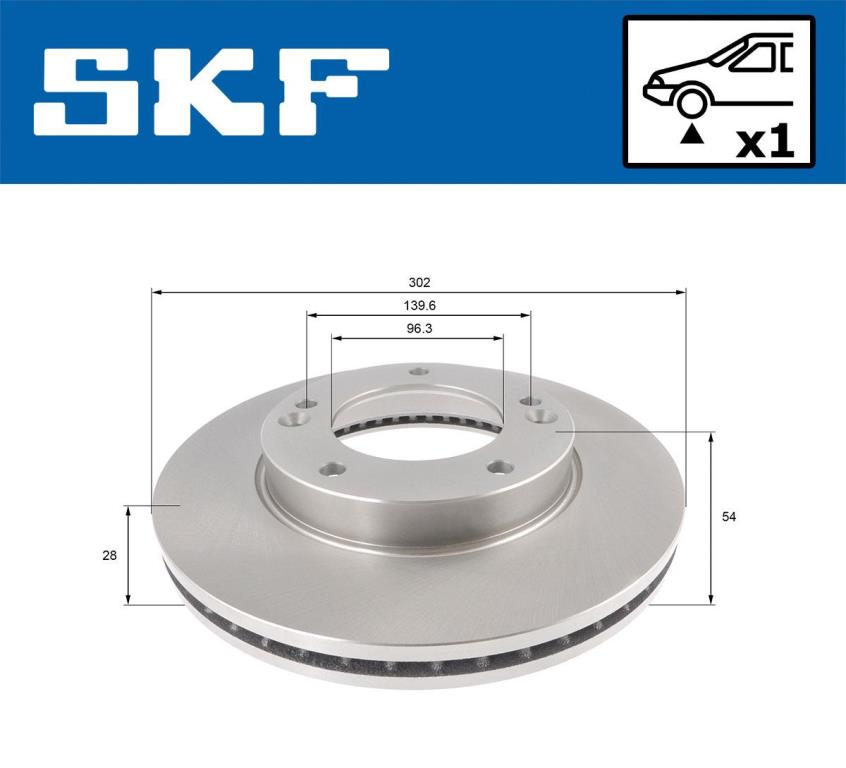 Disques de frein SKF VKBD 80595 V1