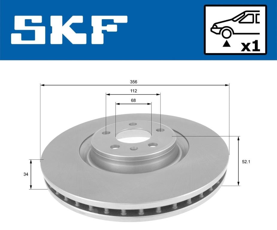 Disques de frein SKF ref. VKBD 80623 V1