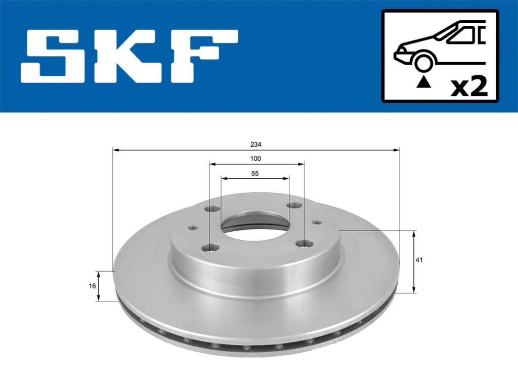 Discos de travão SKF ref. VKBD 80632 V2