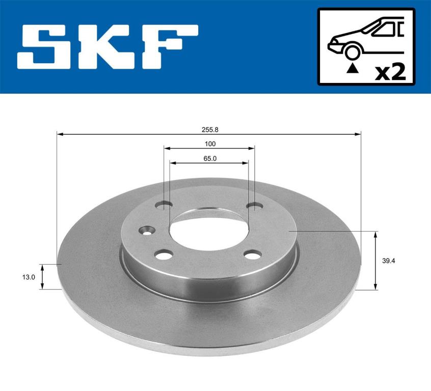Discos de freno SKF ref. VKBD 80640 S2