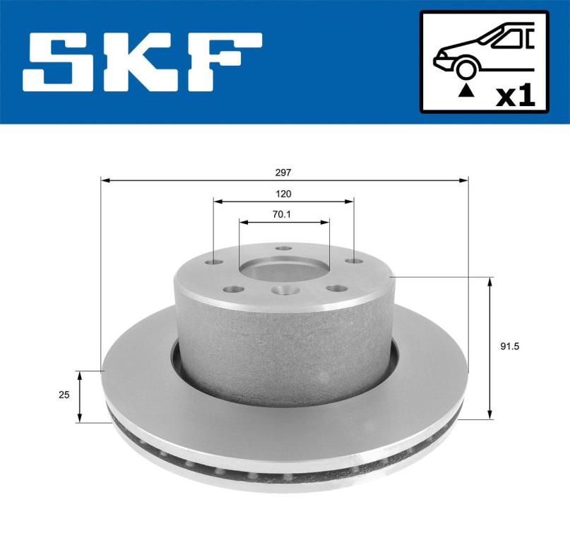 Discos de travão SKF ref. VKBD 80646 V1