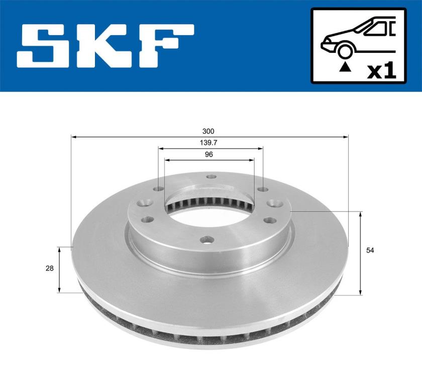 Disques de frein SKF ref. VKBD 80691 V1