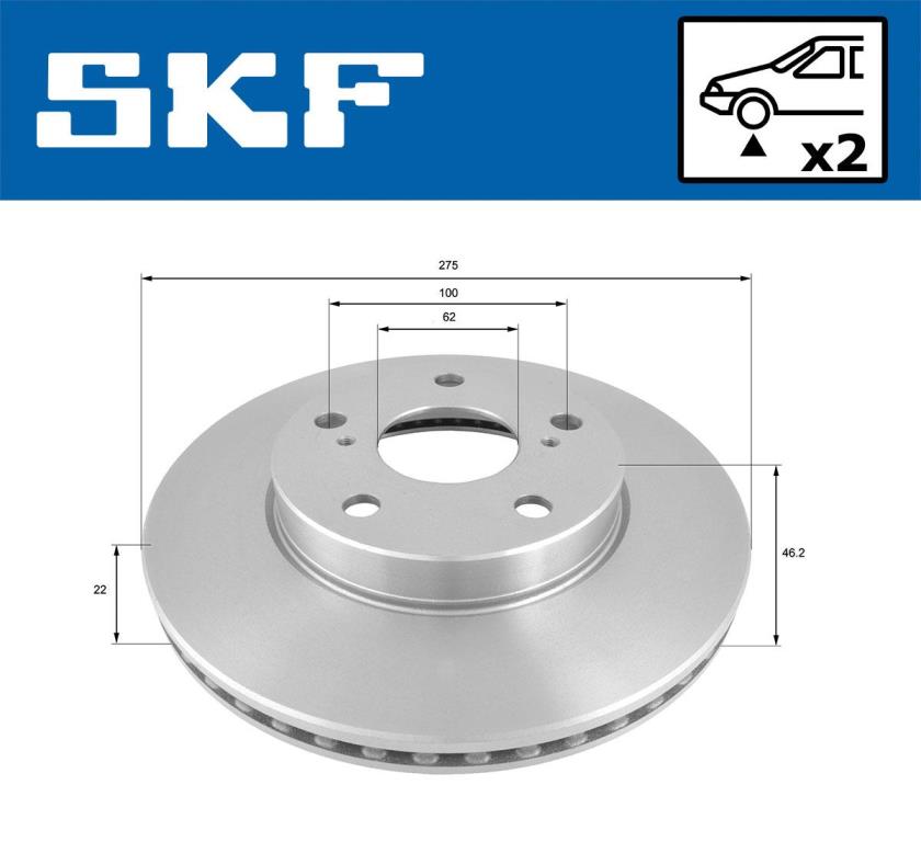 Discos de travão SKF ref. VKBD 80694 V2