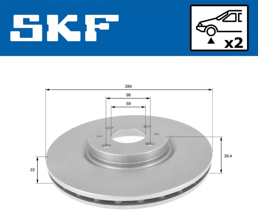 Discos de freno SKF ref. VKBD 80699 V2
