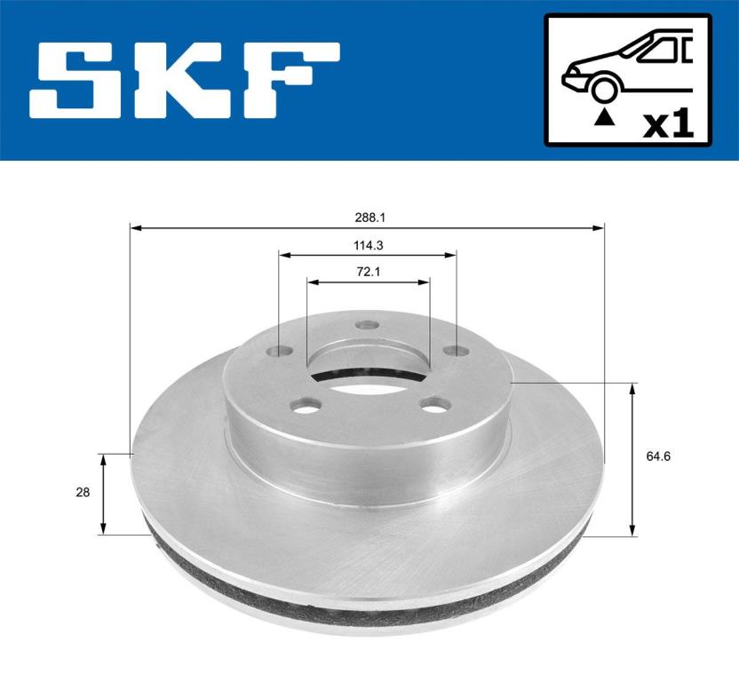 Disques de frein SKF VKBD 80737 V1