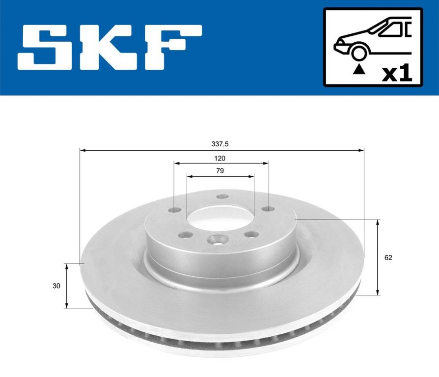 Discos de travão SKF ref. VKBD 80805 V1