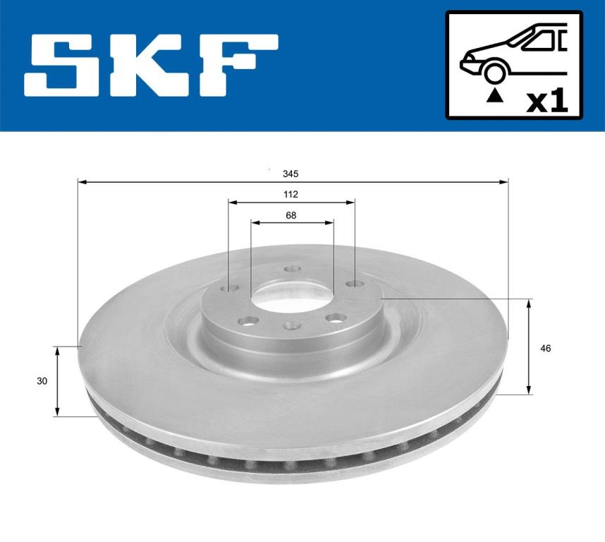 Discos de travão SKF ref. VKBD 80823 V1
