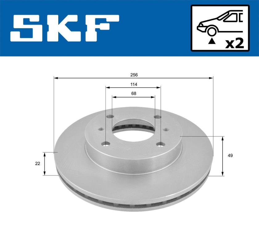 Disques de frein SKF VKBD 80828 V2
