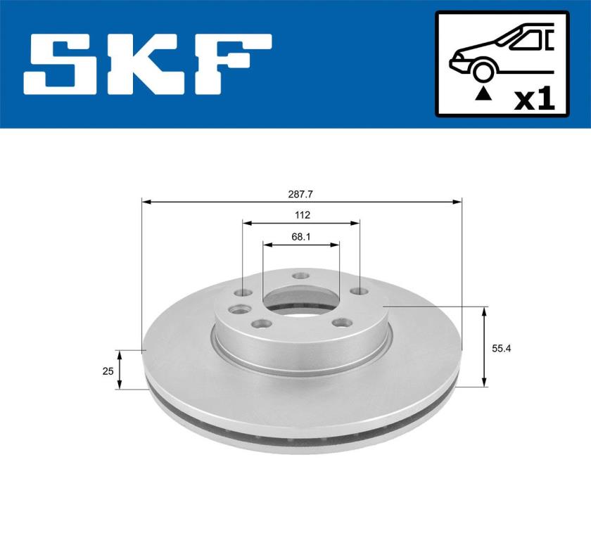 Disques de frein SKF ref. VKBD 80838 V1