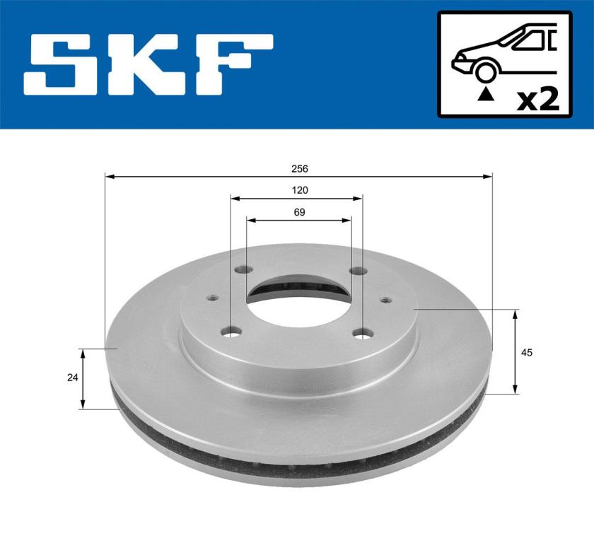 Discos de freno SKF ref. VKBD 80894 V2