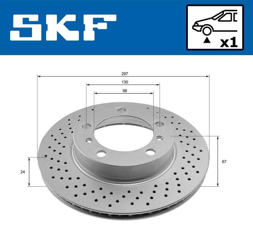 Disques de frein SKF ref. VKBD 80904 V1