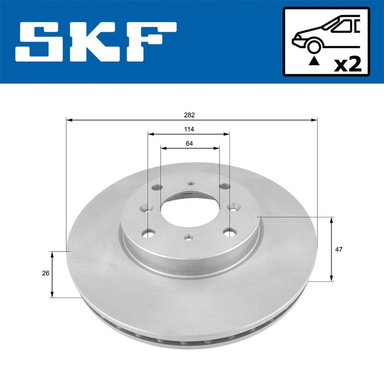 Discos de freno SKF ref. VKBD 80932 V2