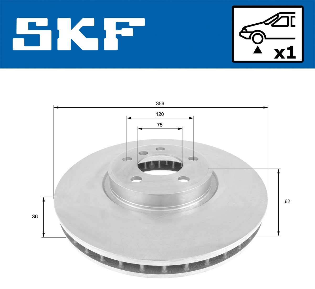Disques de frein SKF VKBD 80970 V1