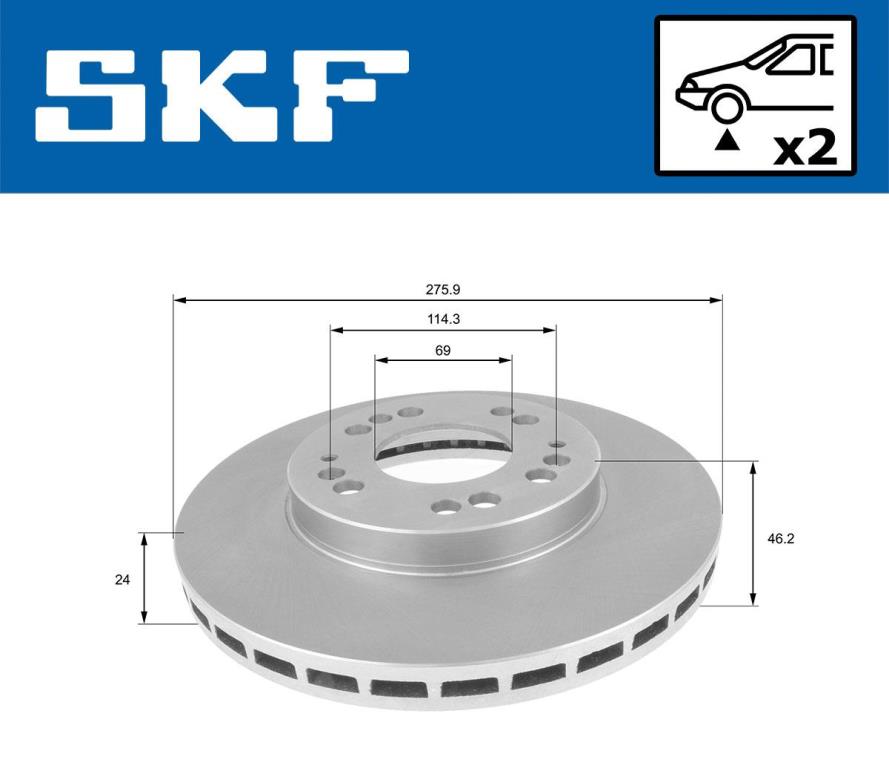 Disques de frein SKF VKBD 81017 V2