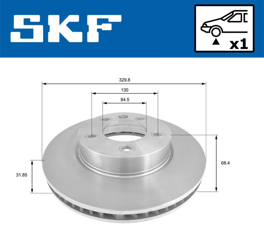 Disques de frein SKF ref. VKBD 81057 V1