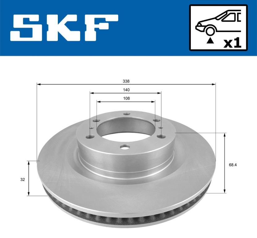 Disques de frein SKF ref. VKBD 81069 V1
