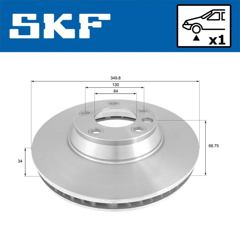 Discos de freno SKF ref. VKBD 81077 V1