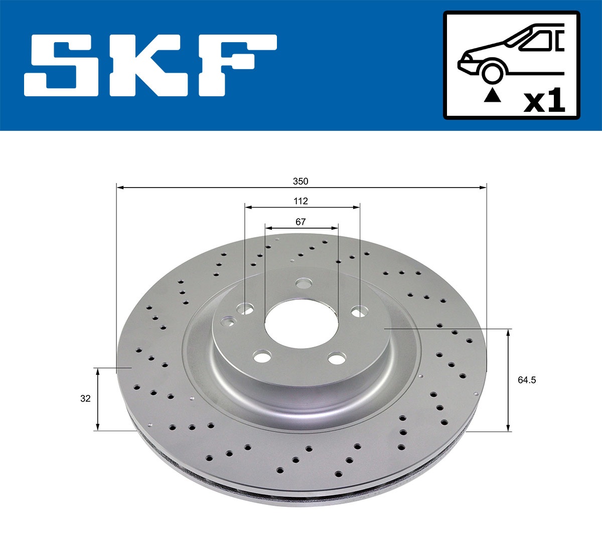 Disques de frein SKF VKBD 81083 V1