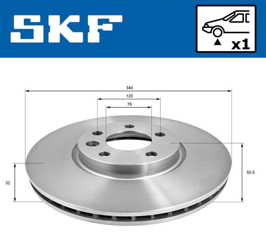 Discos de travão SKF ref. VKBD 81084 V1