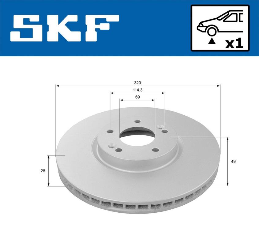Disques de frein SKF VKBD 81092 V1