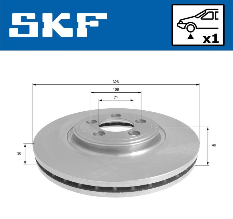 Discos de freno SKF ref. VKBD 81093 V1