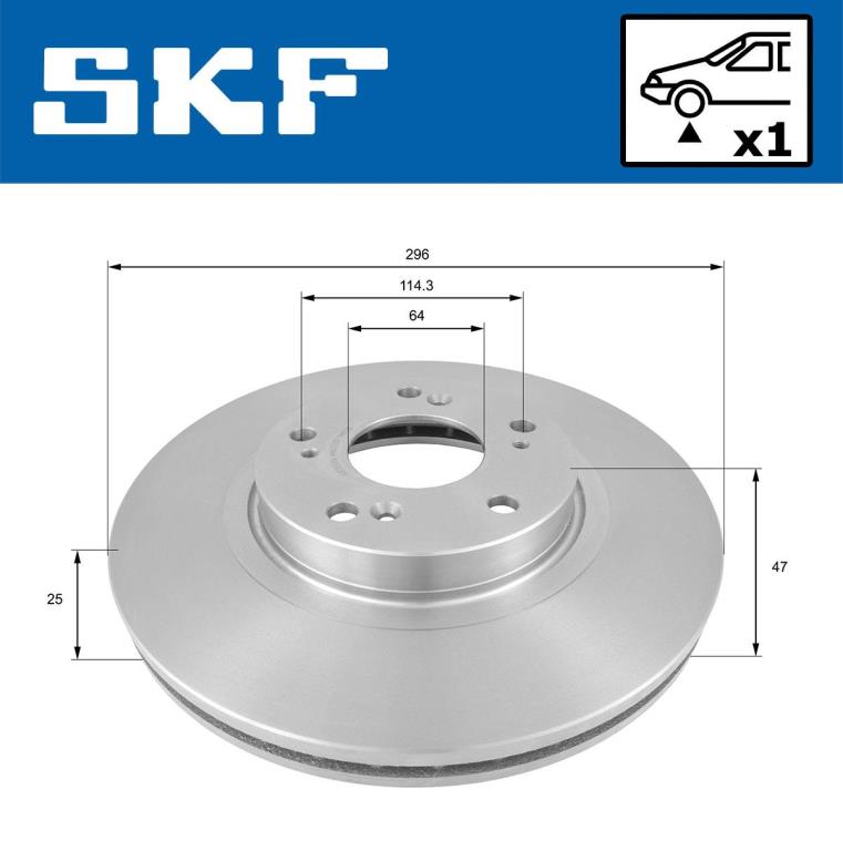 Disques de frein SKF ref. VKBD 81106 V1