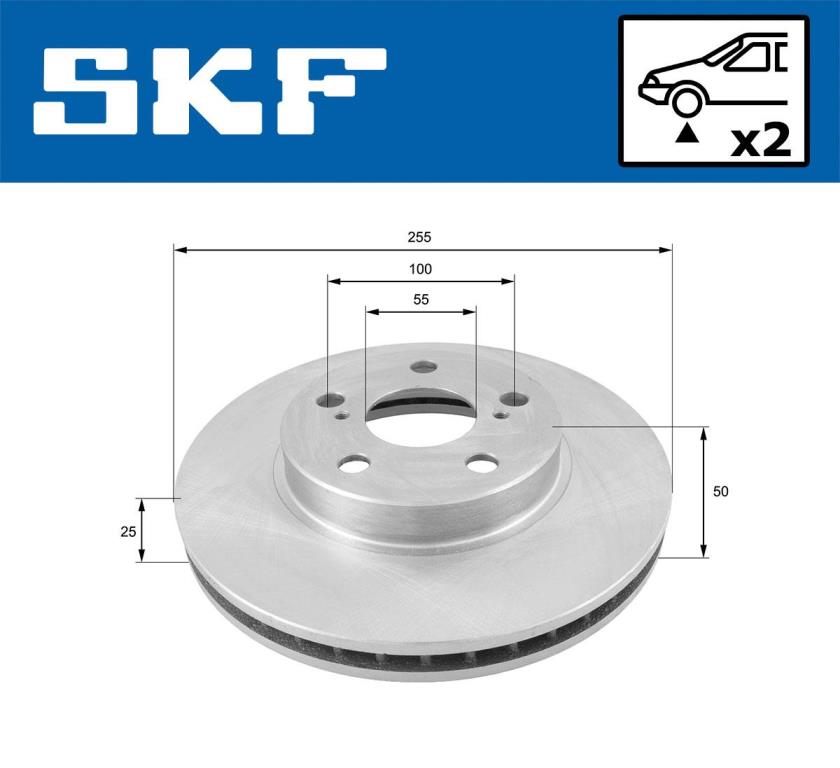 Discos de travão SKF ref. VKBD 81115 V2
