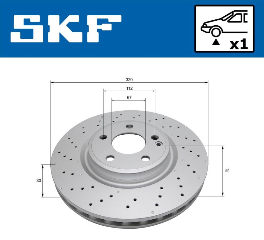Disques de frein SKF ref. VKBD 81120 V1