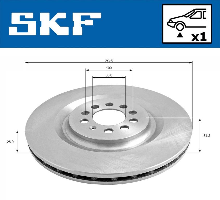 Discos de travão SKF ref. VKBD 81122 V1