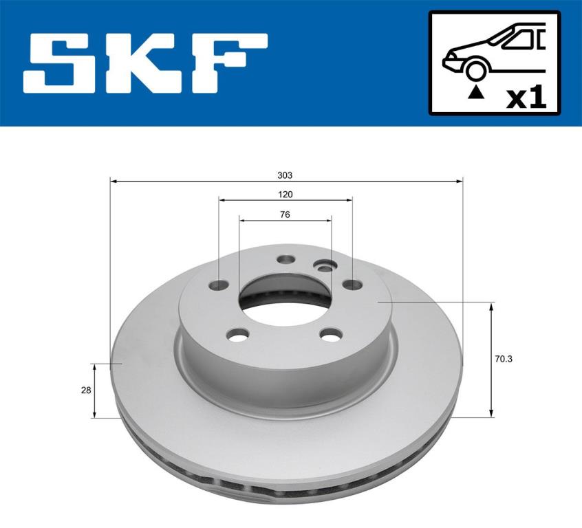 Disques de frein SKF ref. VKBD 81179 V1