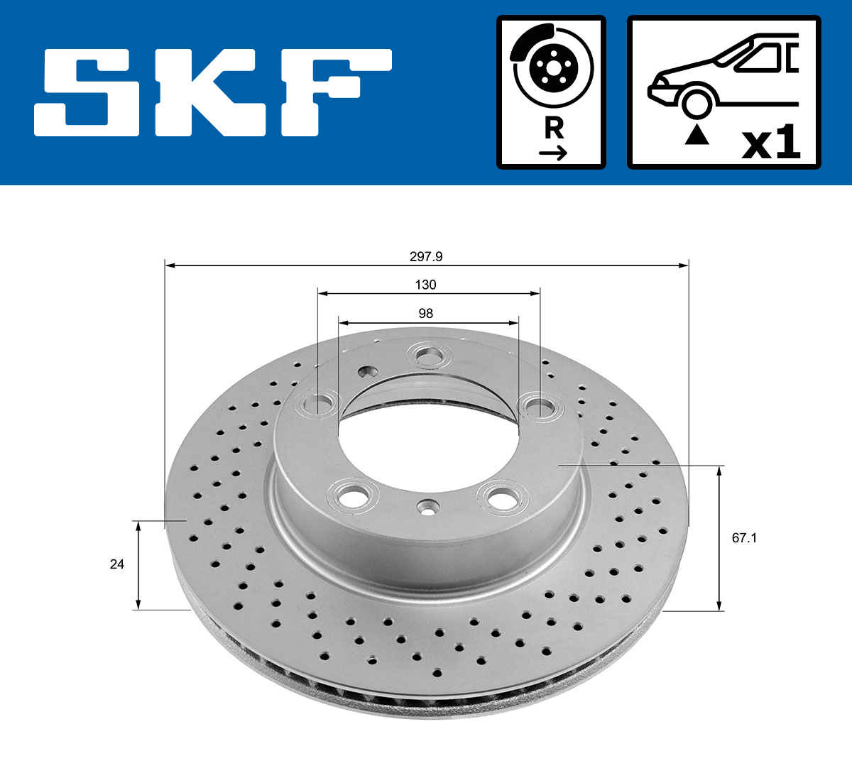 Disques de frein SKF ref. VKBD 81213 V1