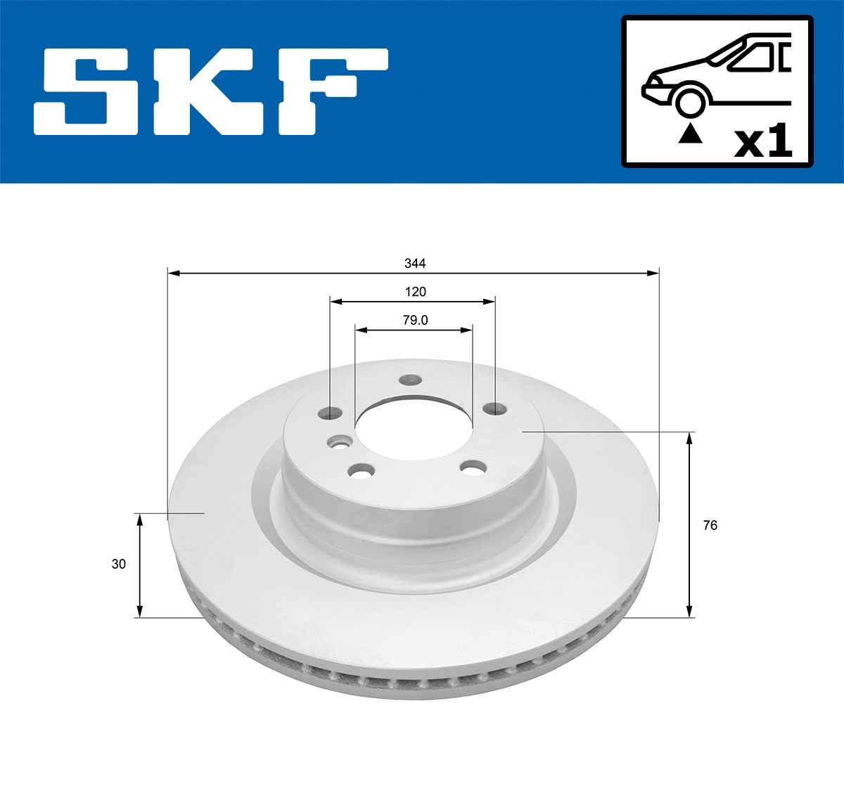 Disques de frein SKF VKBD 81215 V1